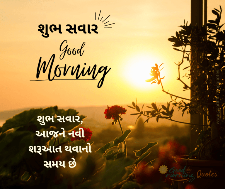 211+ Good Morning Quotes in Gujarati - શુભ સવાર, Inspiring Morning Quotes, ગુજરાતી સુવિચાર, & Positive Thoughts